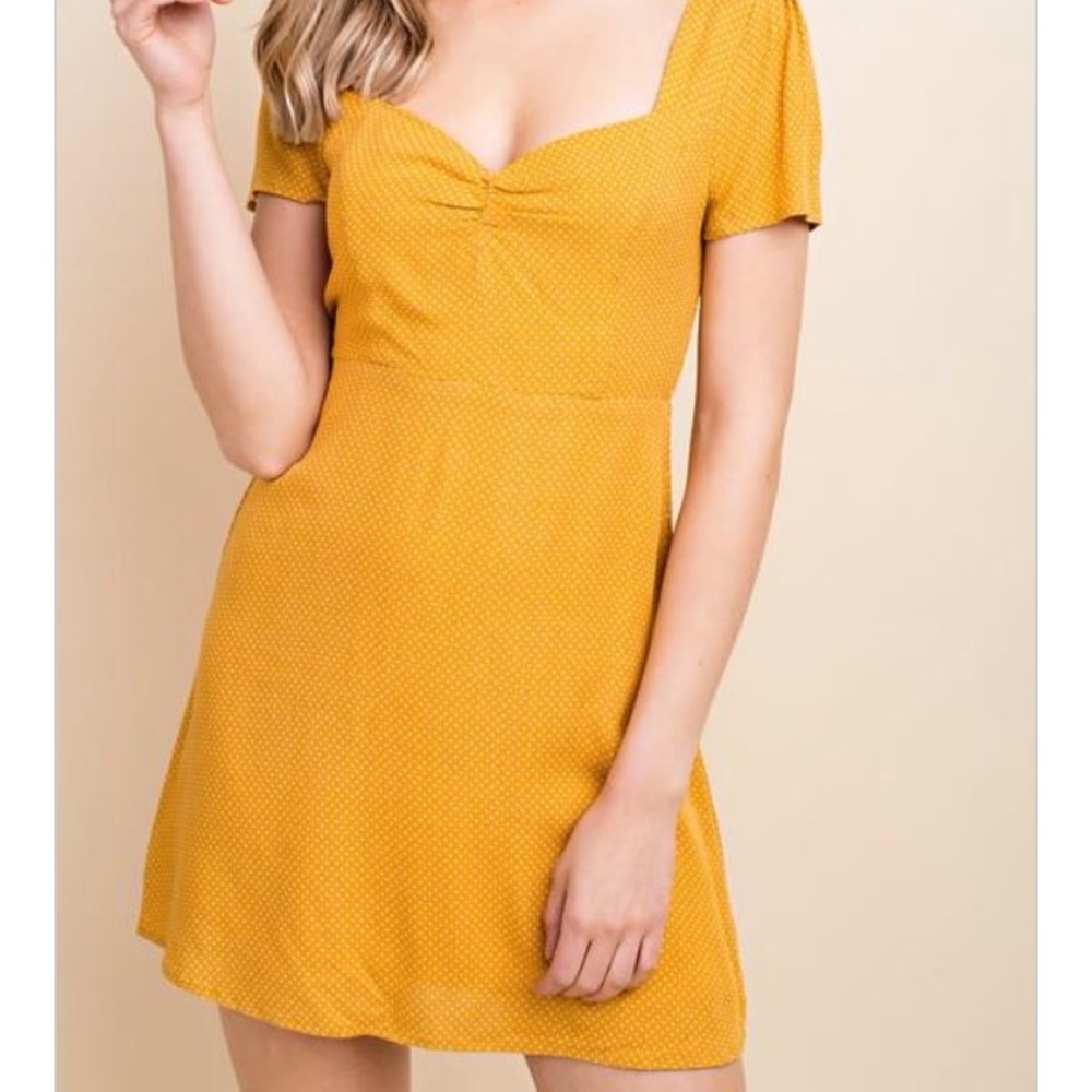 Polka dot shift dress